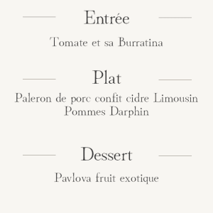 Repas du dimanche midi